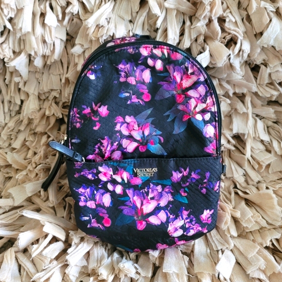 Victoria's Secret Handbags - Victoria's Secret Floral Mini Backpack